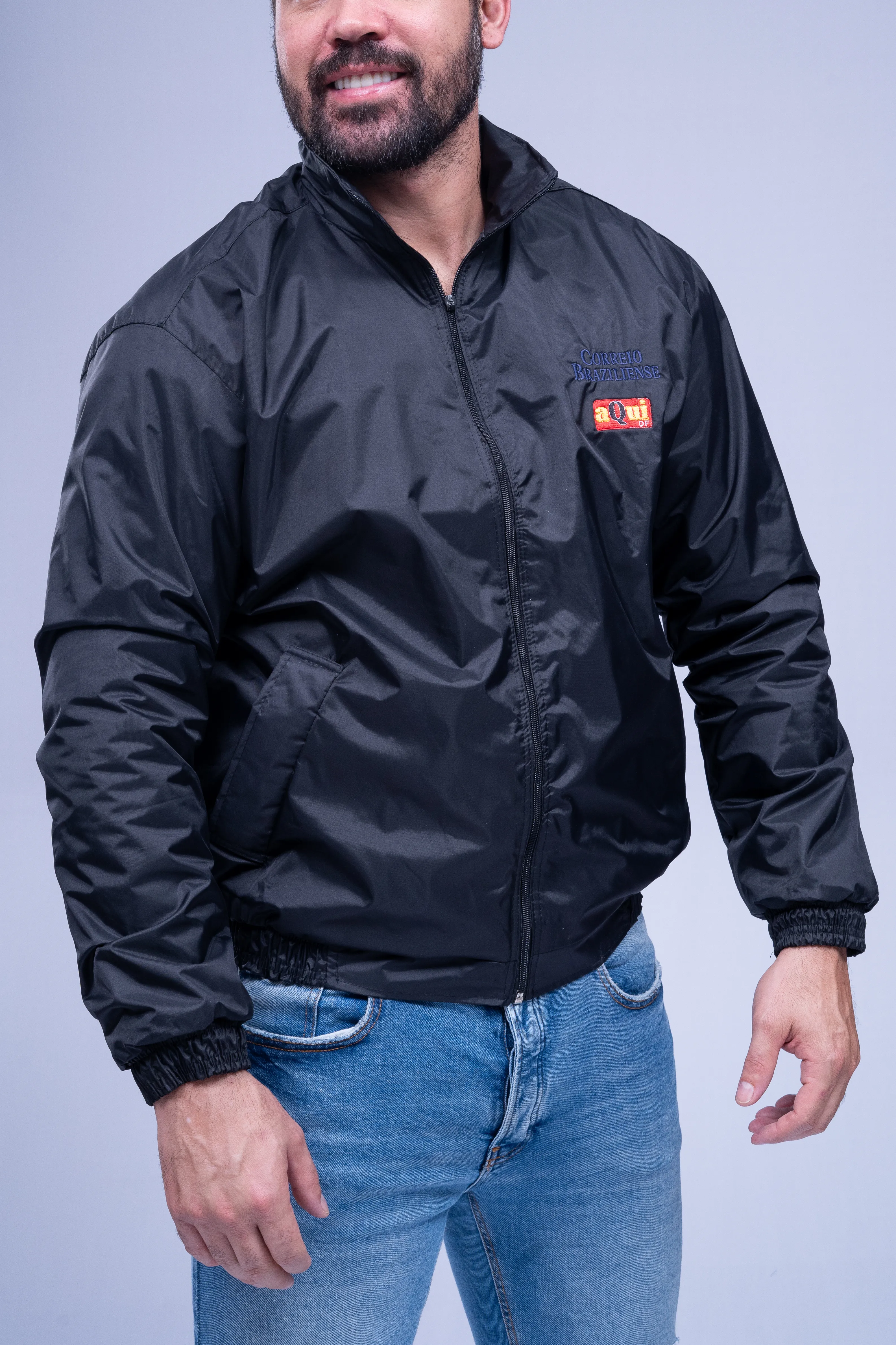 Agasalho nylon impermeável